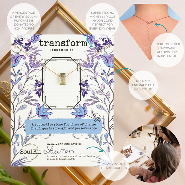 SoulKu - Labradorite Refined Necklace for Transform - NREFN05