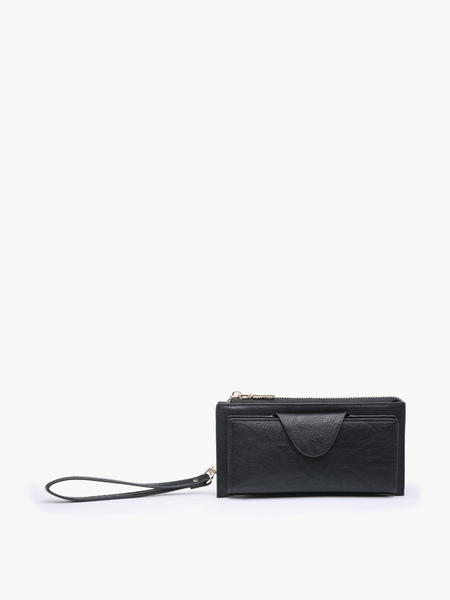 Kyla RFID Wallet w/ Snap Closure: Green