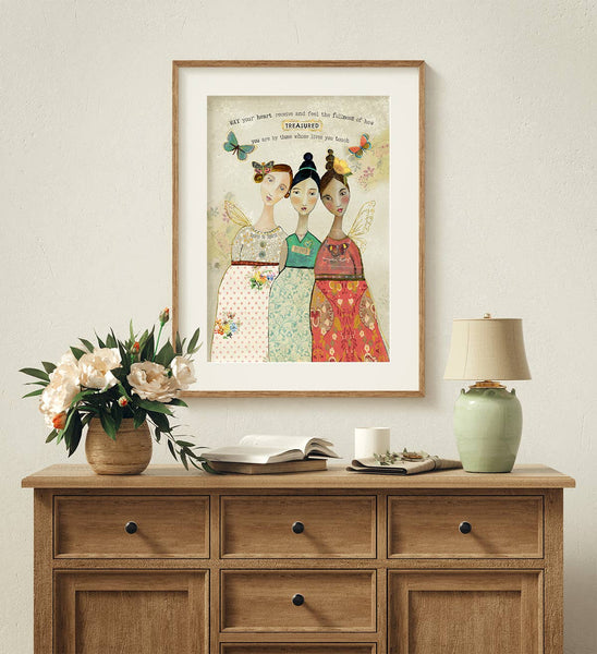 Kelly Rae Roberts - Treasured - Print: 8x10 with 11x14 mat