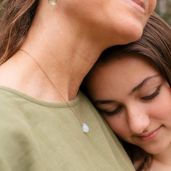 SoulKu - Opaline Crystal Soul Shine Necklace for Motherhood - SHNE07