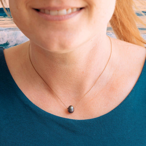 SoulKu - Peacock Pearl Blissful Beach Necklace for Shine On