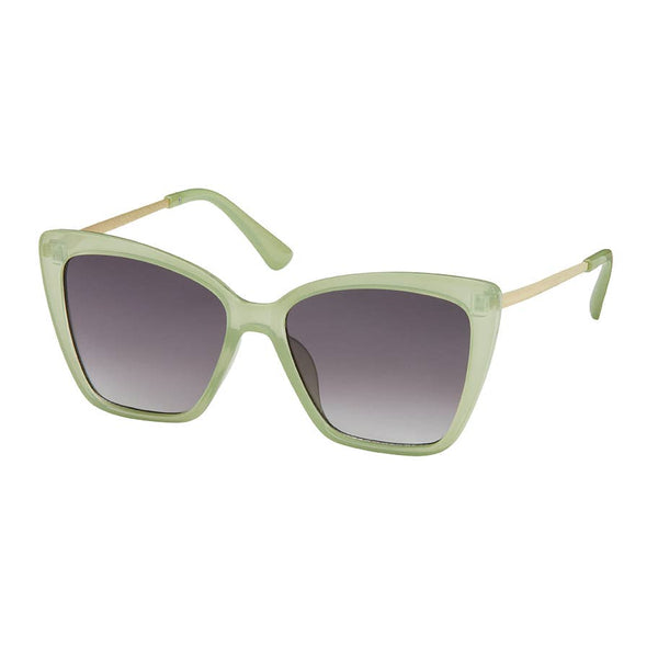 Blue Gem Sunglasses Inc - 1239 NEW Jade- Square Metal Aviator Sunglasses