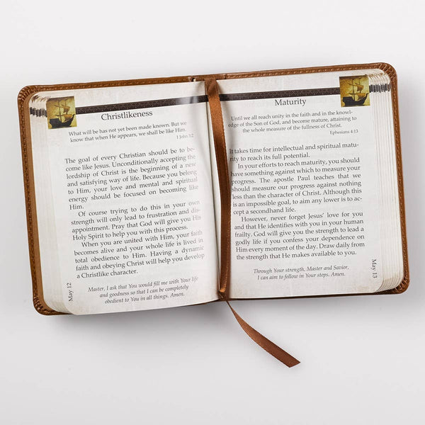 Christian Art Gifts - One-Minute Devotions Grace for Today Faux Leather