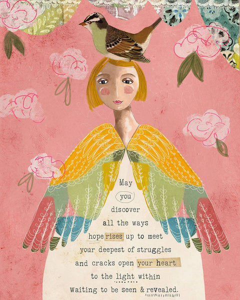 Kelly Rae Roberts - Hope Rises - Print: 8x10 with 11x14 mat