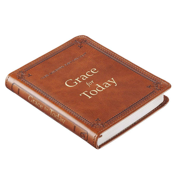 Christian Art Gifts - One-Minute Devotions Grace for Today Faux Leather