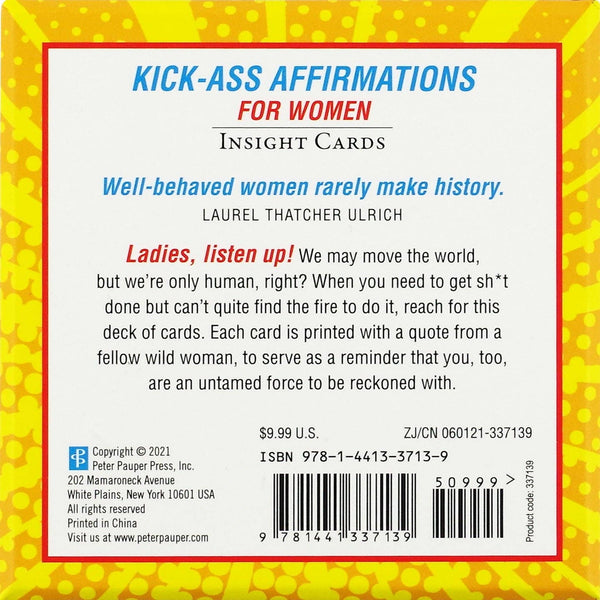 Peter Pauper Press - Kick-Ass Affirmations for Women Insight Cards