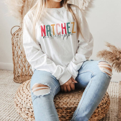 Clairmont & Co - Custom City Shirt, Long Sleeve Shirt, Watercolor City, Gifts