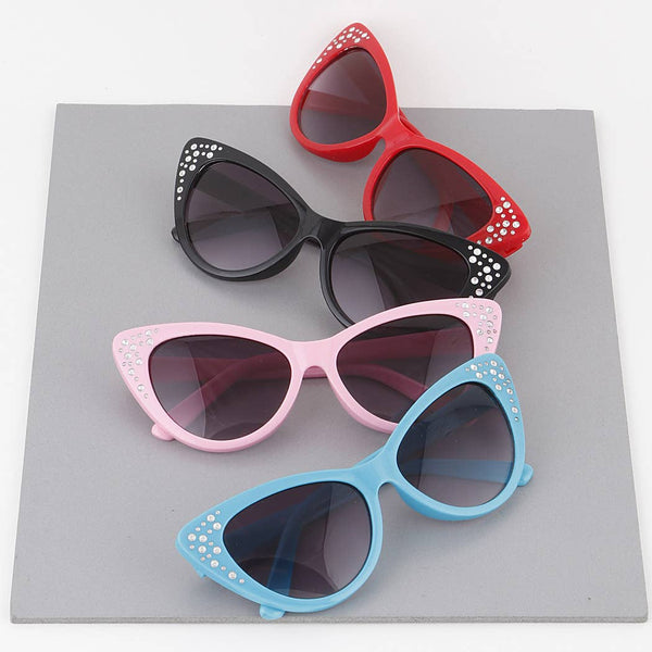 3AM BY H&D ACCESSORIES - Kids Jeweled Cateye Sunglasses