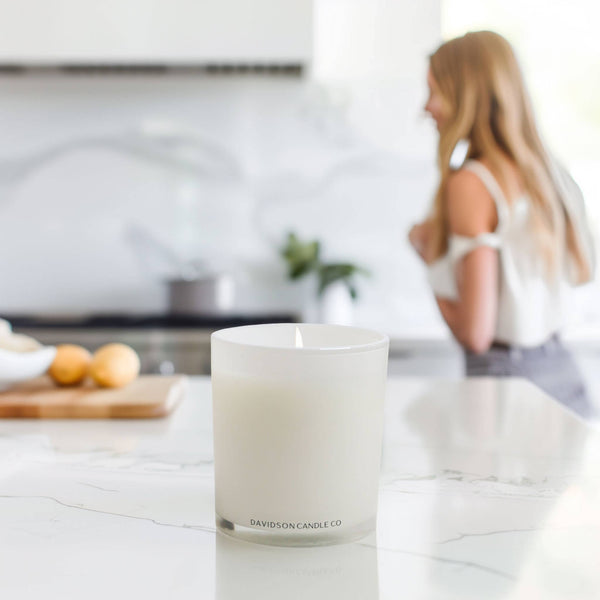 Davidson Candle Company LLC - 11 oz glass jar candle in box : Santal & Coconut