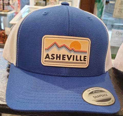 Asheville Sunset - Leather Patch Hat -