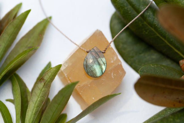 SoulKu - Labradorite Luxe Necklace for Transformation - OLOVE04