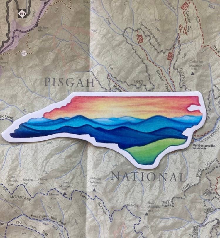 Wandering Arts and Crafts - North Carolina Mountains Magnet