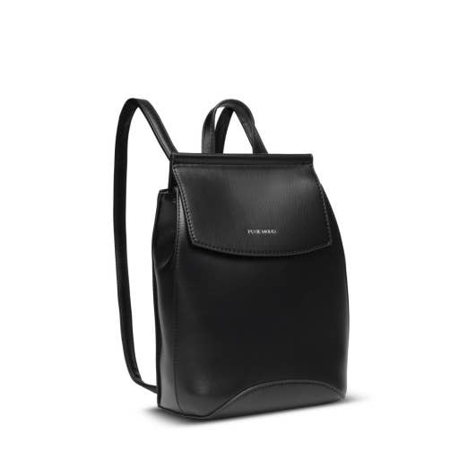 Pixie Mood - Mini Kim - Recycled Vegan Backpack - Black: Black / MINI