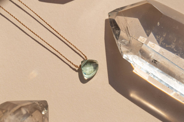 SoulKu - Powder Blue Soul Shine Necklace to Breathe - SHNE13