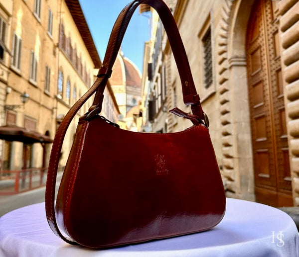 Italian Leather (medium) Shoulder Bag. Pre-tariff pricing.