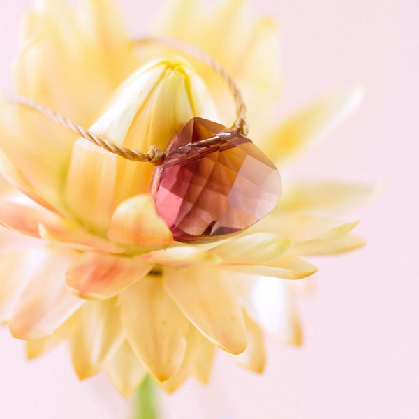 SoulKu - Plum Purple Crystal Soul Shine Necklace You Are Loved