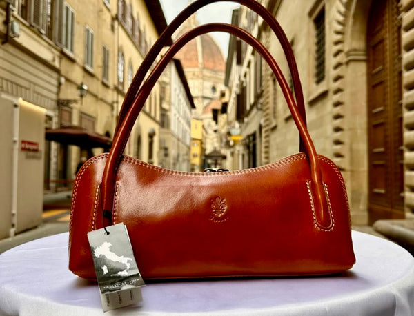 Italian Leather Baguette Purse. Pre-tariff pricing.