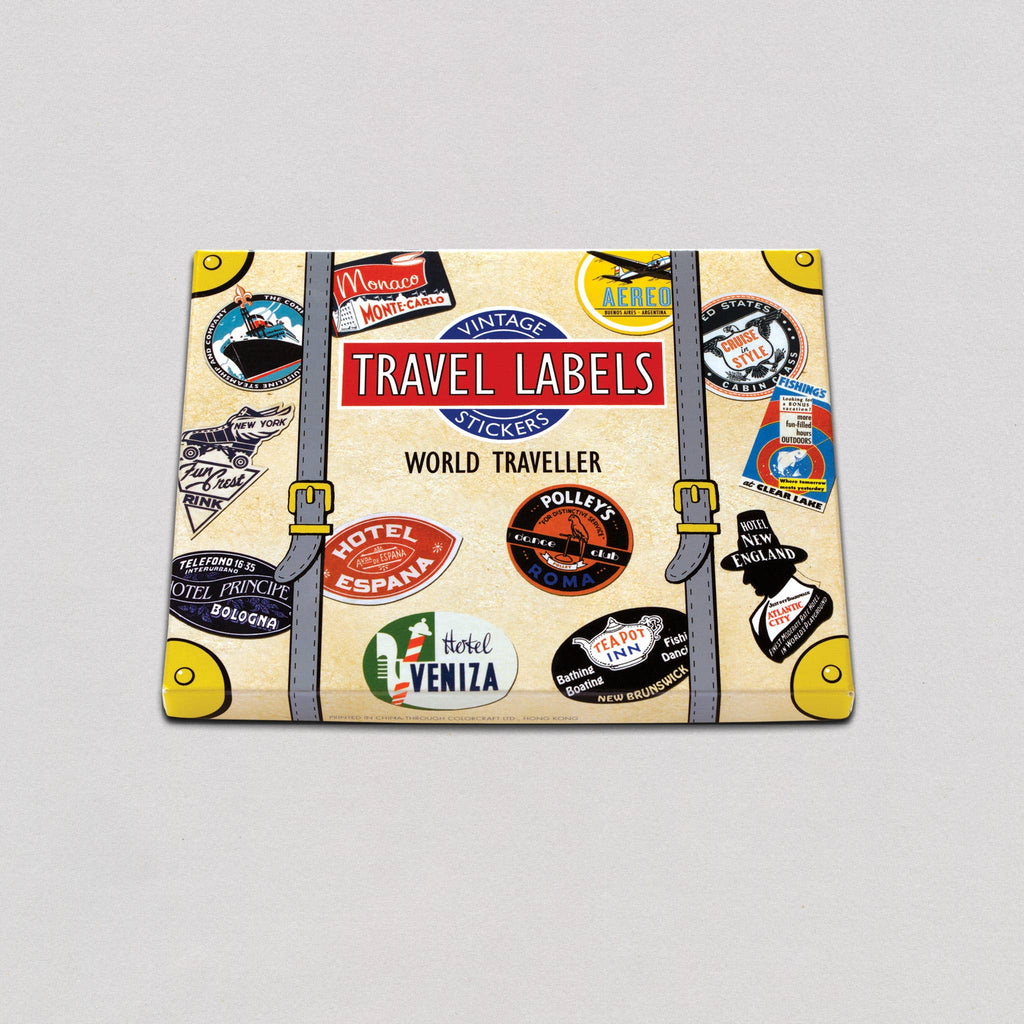 Laughing Elephant - World Traveller - Travel Label Sticker Box