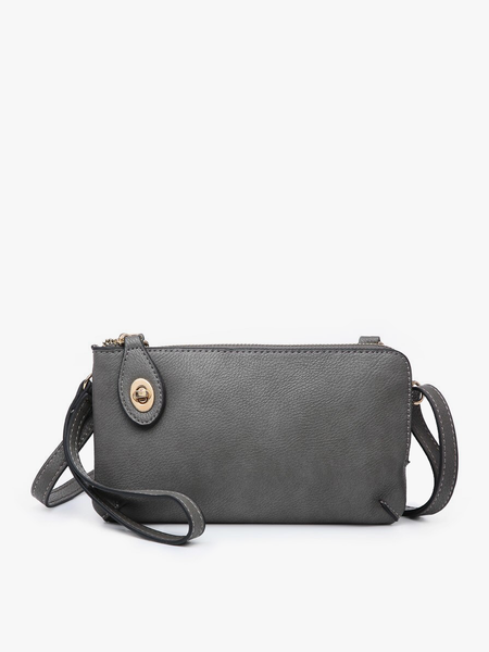 Jen & Co. - M1818 Kendall Crossbody/Wristlet w/ Twist Lock Closure