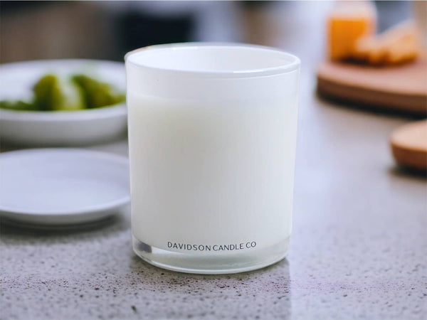 Davidson Candle Company LLC - 11 oz glass jar candle in box : Black cherry & oak