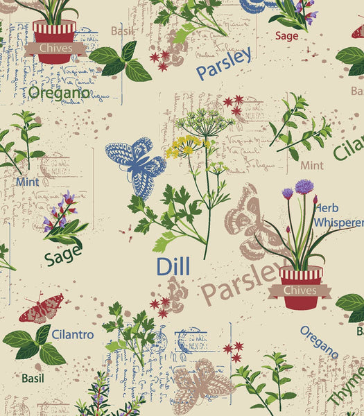 Two Lumps of Sugar - Garden Fresh Herbs Ruffle Apron