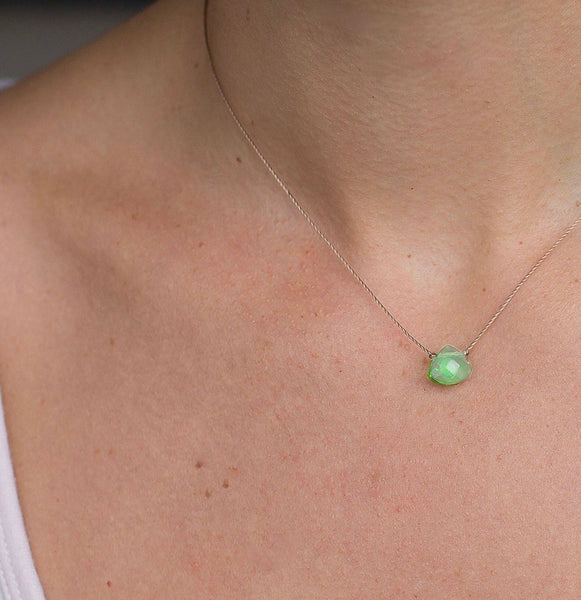 SoulKu - Jade Green Soul Shine Necklace for Teachers - SS10