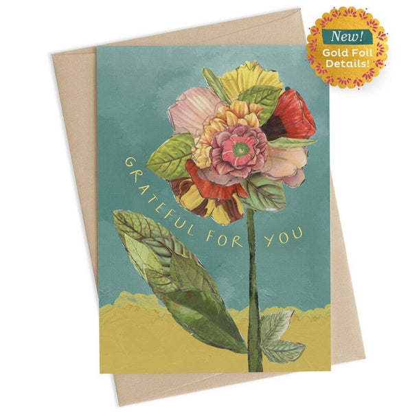 Kelly Rae Roberts - Grateful For You Thank You Card