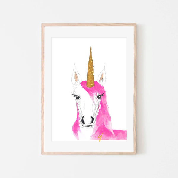 claire jordan designs - Unicorn Artwork | Print: 8 x 10 print