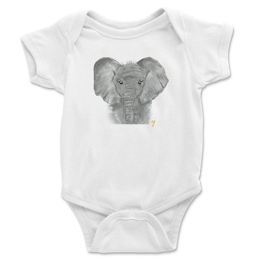 claire jordan designs - Elephant Onesie: 12-18