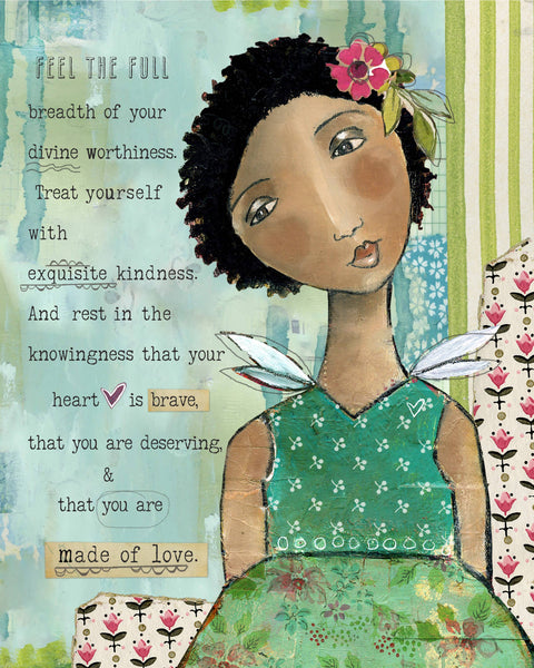 Kelly Rae Roberts - Made Of Love - Print: 8x10 with 11x14 mat