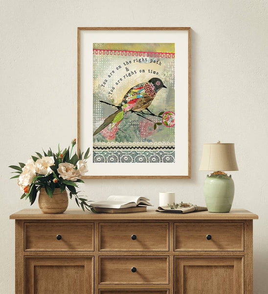 Kelly Rae Roberts - Right On Time - Print: 8x10 with 11x14 mat