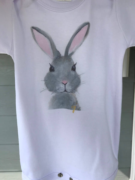 claire jordan designs - Bunny Onesie: 12-18