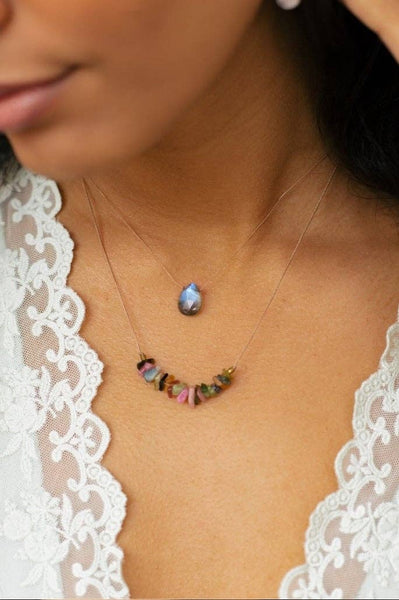 SoulKu - Labradorite Luxe Necklace for Transformation - OLOVE04
