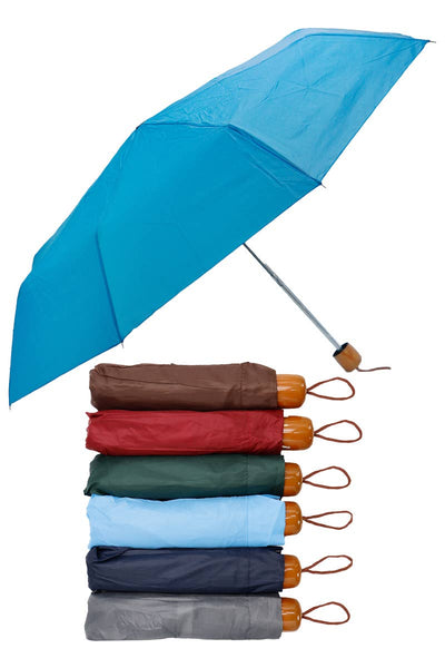Cap Zone - Solid 8-panel 3-fold Manual Compact Umbrella
