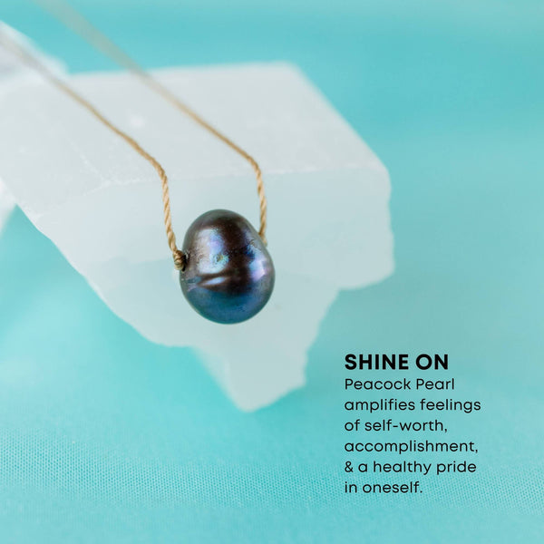 SoulKu - Peacock Pearl Blissful Beach Necklace for Shine On