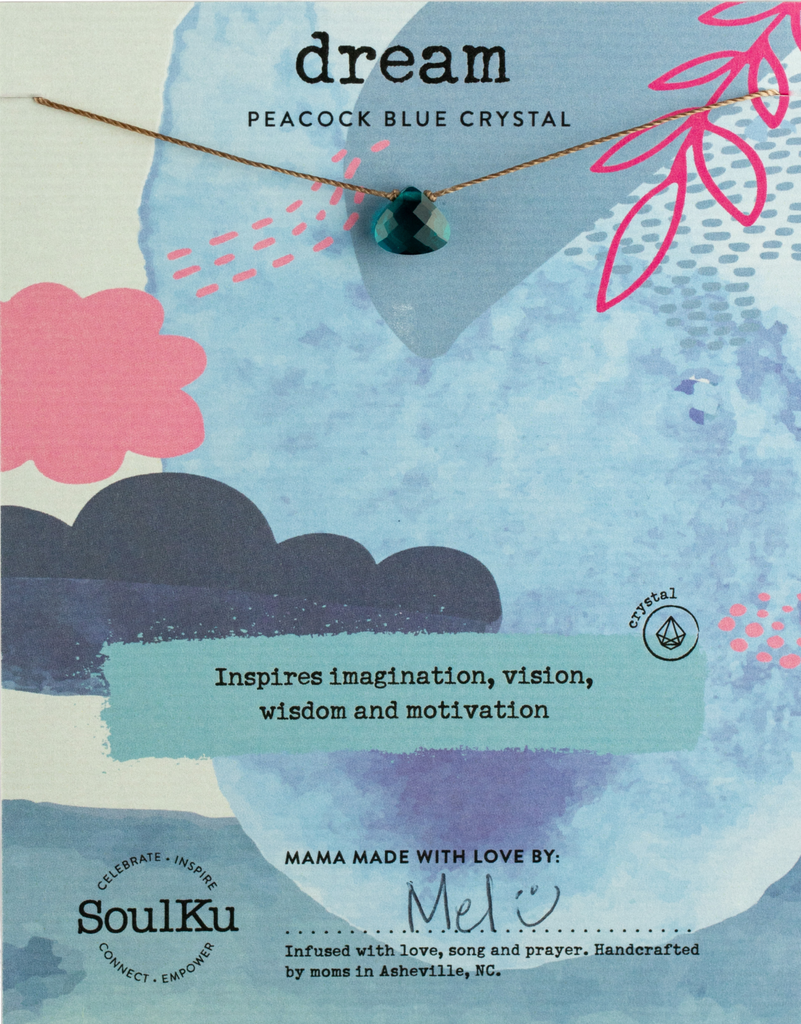 SoulKu - Peacock Blue Soul Shine Necklace to Dream - SHNE12