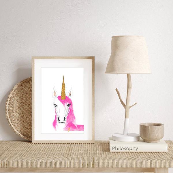 claire jordan designs - Unicorn Artwork | Print: 8 x 10 print