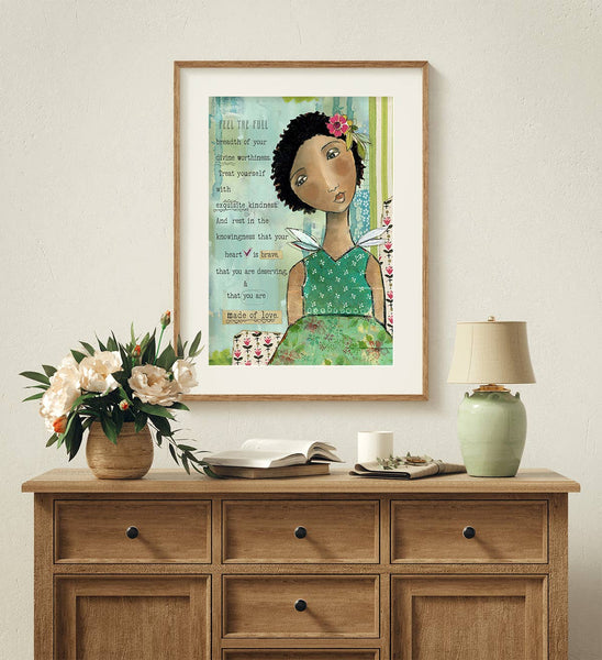 Kelly Rae Roberts - Made Of Love - Print: 8x10 with 11x14 mat