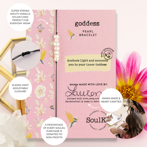 SoulKu - Pearl Hummingbird Bracelet for Goddess - HMBD06