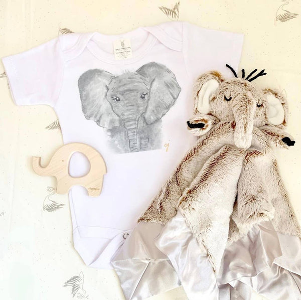 claire jordan designs - Elephant Onesie: 12-18