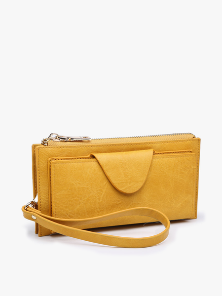 Kyla RFID Wallet w/ Snap Closure: Green