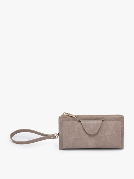 Kyla RFID Wallet w/ Snap Closure: Green