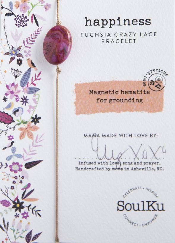 SoulKu - Fuchsia Crazy Lace All One Bracelet for Happiness - AO3
