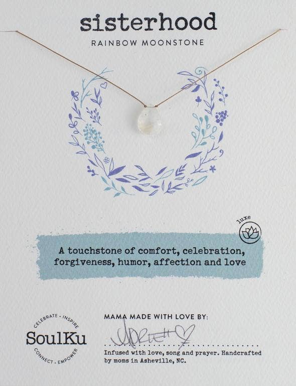 SoulKu - Moonstone Luxe Necklace for Sisterhood - OLOVE09