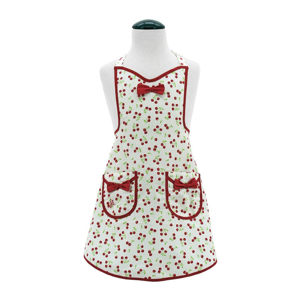 Retro Cherries Apron ~ Kids