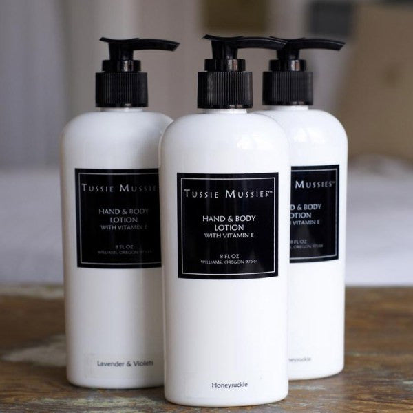 Tussie Mussie Lotion We are discontinuing the Tussie Mussie Line. Order now for our last stock