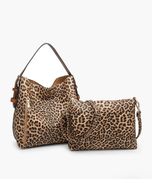 Hobo Bag in a Bag w/Dual Zip Compartments