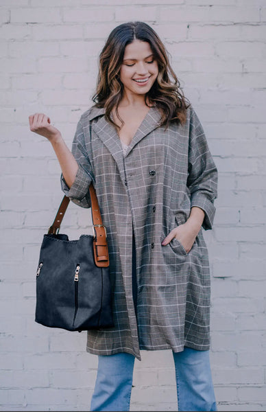 Hobo Bag in a Bag w/Dual Zip Compartments