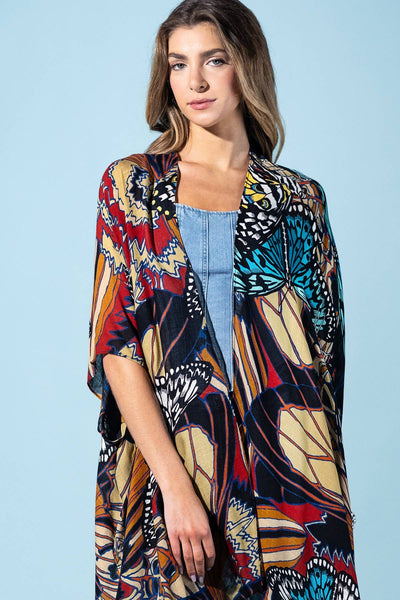 Urbanista - Midnight Monarch Viscose Kimono