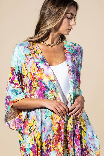 Urbanista - Wild Petal Viscose Kimono